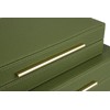 HofferRuffer Faux Leather Decorative Boxes Set of 2, Large Nesting