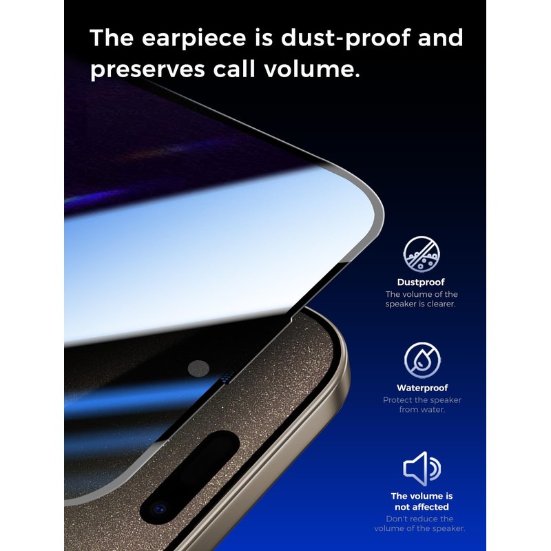 MAGIC JOHN 2 Pack for iPhone 15 Pro Max 6.7