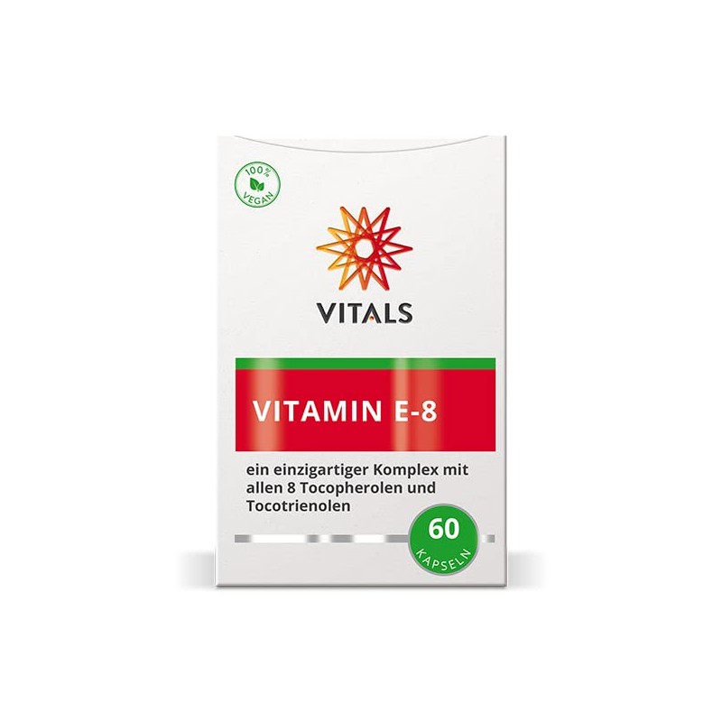 Vitals - Vitamin E-8 60 Capsules A unique complex containing