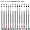13PCS Professional Watch Screwdriver Set, BEBEEPOO Micro Precision Screwdriver Set，Micro