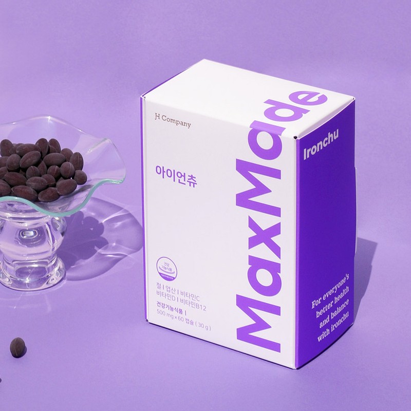 Maxmade Iron Chewable Tablets for Children, 13 Functions, Non-Heme Iron,