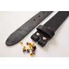 Cinturón de piel de vacuno de 38 mm para hombre,