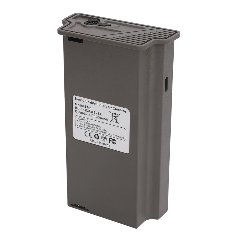 6000mAh Rechargeable Lipo Lithium Battery Pack for Trail Camera 7.4V