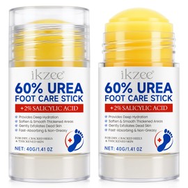 Urea Cream 60 Percent for Feet Plus 2% Salicylic Acid, Urea Foot Cream for Cracked Heels and Dry Skin, Cracked Heel Repair Cream, 2PCS