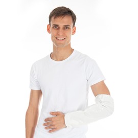 FRANZ MENSCH Hygostar Protective Sleeve Protectors TPU White Length 45 cm Pack of 10