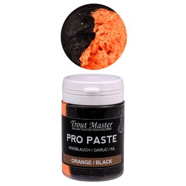 Spro Trout Master Pro Paste - UV-Active, Floating Trout Paste for Maximum Catching Success, Trout Fishing Bait UV - Trout Bait for Large Trout, Trout Bait (Orange & Black/Garlic)
