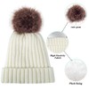 Kids Winter Knit Beanie Hat Scarf and Gloves Set for