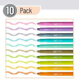 Mr. Pen- Gel Highlighters, 10 Pack, Earthy Pastel, Bible Highlighters for Bibles That Do Not Bleed