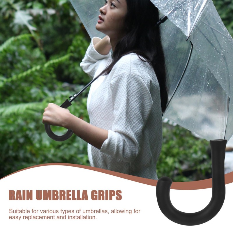 EXCEART Umbrella Handles Replaceable Foldable Umbrella Handle Travel Accessories Replacement