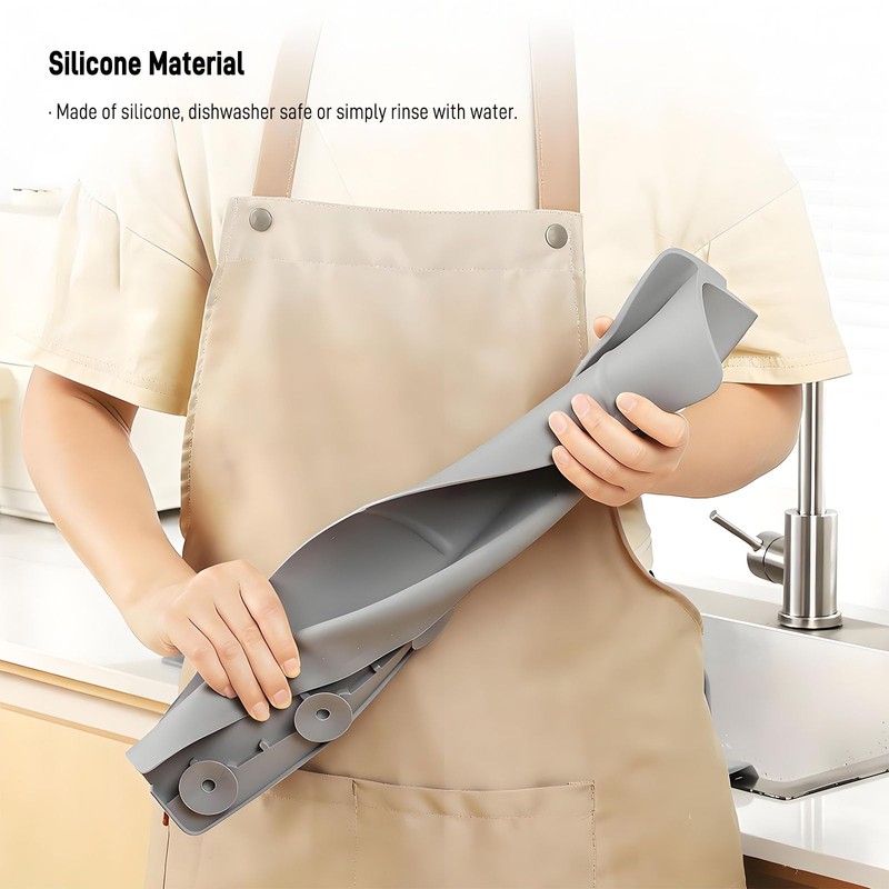 23-inch Silicone Sink Splash Guard - Strong Suction Water Barrier