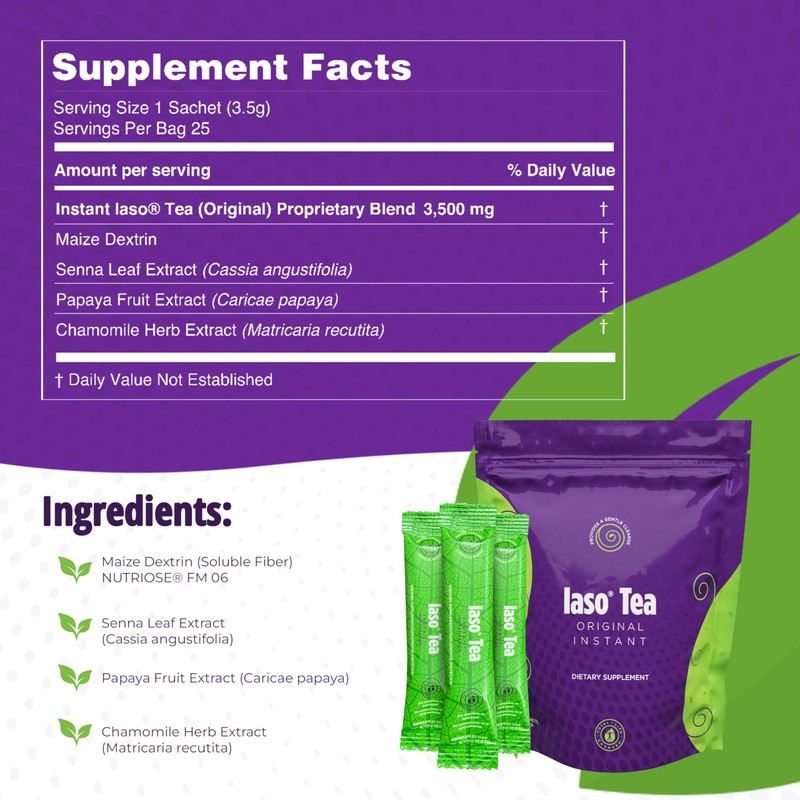 Iaso Instant Tea (Original) - Convenient Tea for a Balanced