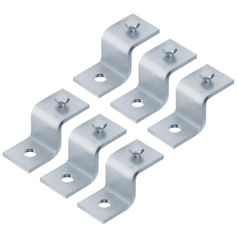 6 Pcs Adjustable Z Shape Fitting Bracket for 1-5/8" Strut