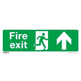Safe Conditions Safety Sign - Fire Exit (Up) - Rigid Plastic