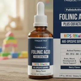 Organic Folinic Kids -ácido Folínico + Coactores. Metilacion Fruta Del Bosque