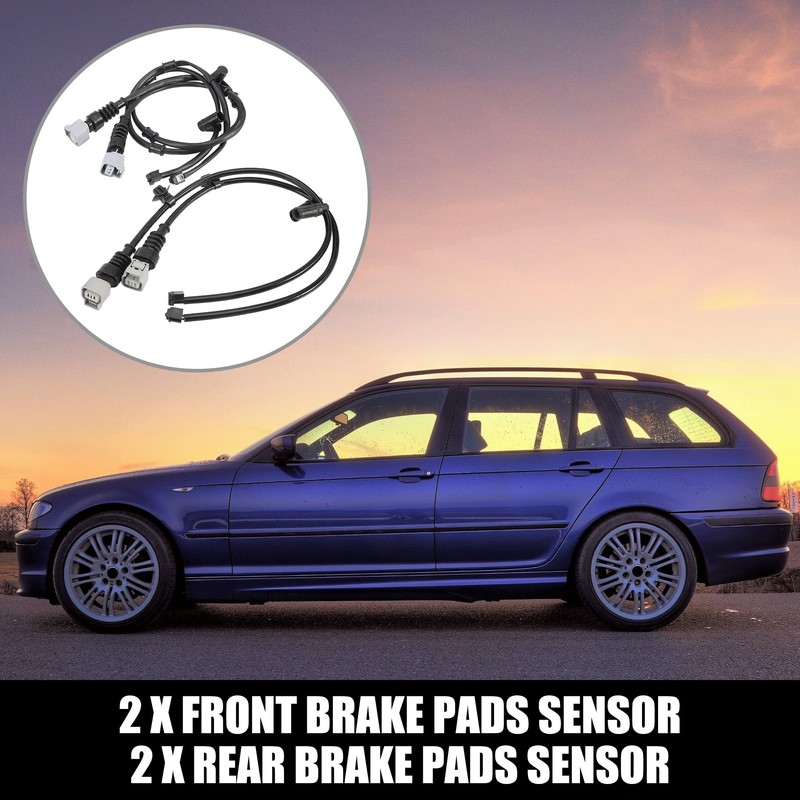 X AUTOHAUX 2 Pair 47790-55070 Front 47770-50100 Rear Brake Pad