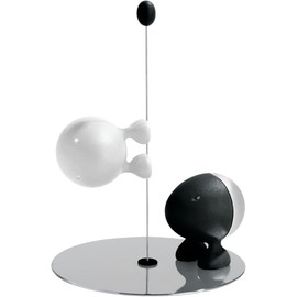 Alessi "Lilliput" Salt/Pepper, Black, White