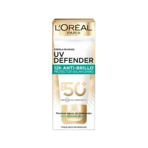 L'oréal Paris Protector Solar Diario Fps50 Tono Claro 40g Todo