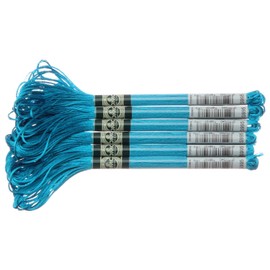 DMC サテン糸 刺繍糸 6束入 25番 8m #S995 ブルー系 DMC1008F