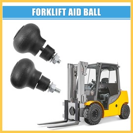 REPAIROCK 2pcs Steering Wheel Knob 8mm Screw Steering Wheel Knob for Forklift Auto Replacement Parts