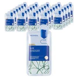 Mediheal Derma Plus Aloe Mask, 10-pack, 3 packs / 메디힐 더마플러스 알로에 마스크, 10개입, 3개