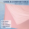 DOWNCOOL Cooling Blanket King Size, Pink Summer Blanket for Hot