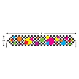 Printed Party Shapes Table Runner Party Accessory (1 count) (1/Pkg)