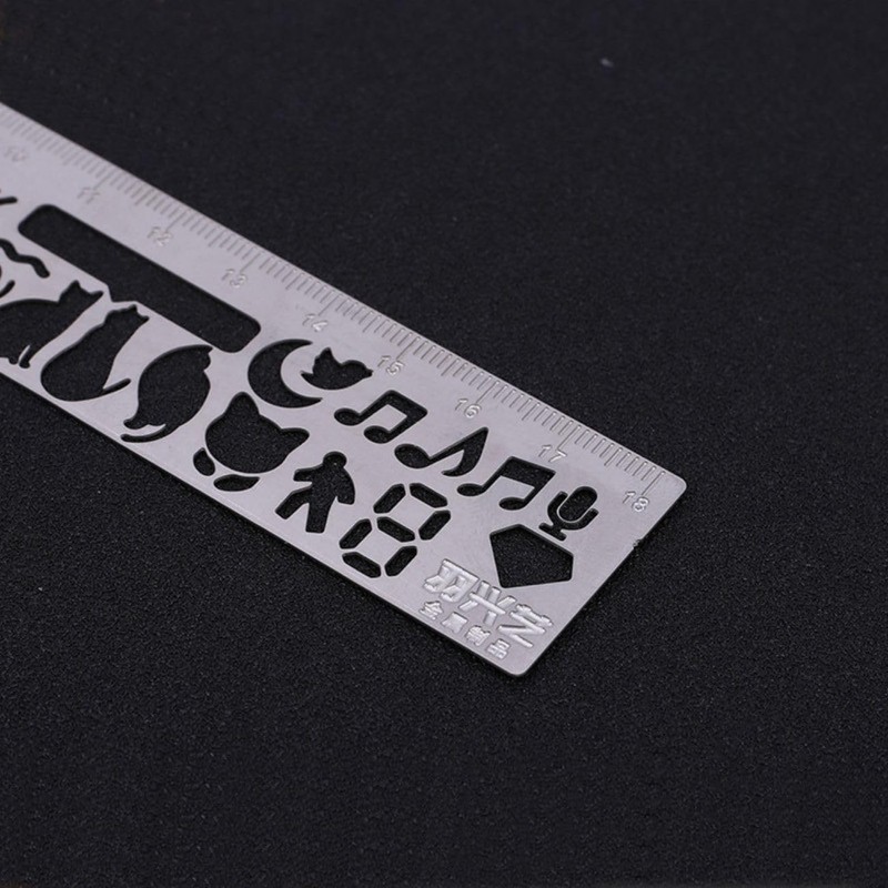 Sedona's Magic Cat Ruler Set, Stencil, Cat Mark, Metal Bookmark,