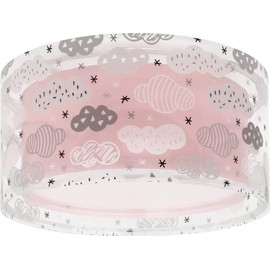 Dalber Children's Ceiling Light with Clouds Cloud Pink