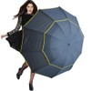 Drfeify Large Compact Golf Umbrella, Windproof Inverted Manual Travel Umbrellas