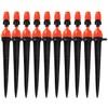VooGenzek 10 Pieces Dripper Adjustable Irrigation Dripper Set, 360 Degree