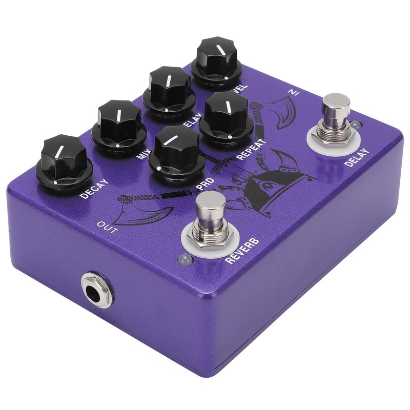 Guitar Effect Pedal Reverb Digital Delay 2 in 1 True