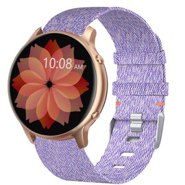 Compatible with TUYOMA Smartwatch Bands,Lamshaw 22mm Breathable Nylon Woven Fabric Replacement Accessory Strap Compatible for TUYOMA LW36 Smartwatch-1.32 Inches,Compatible with Truefree Watch GT2/GT1 Smartwatch (Purple)