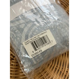 Serena & Lily NEW Serena & Lily Cavallo Tile Linen Euro Pillow Sham-Blue Chambray