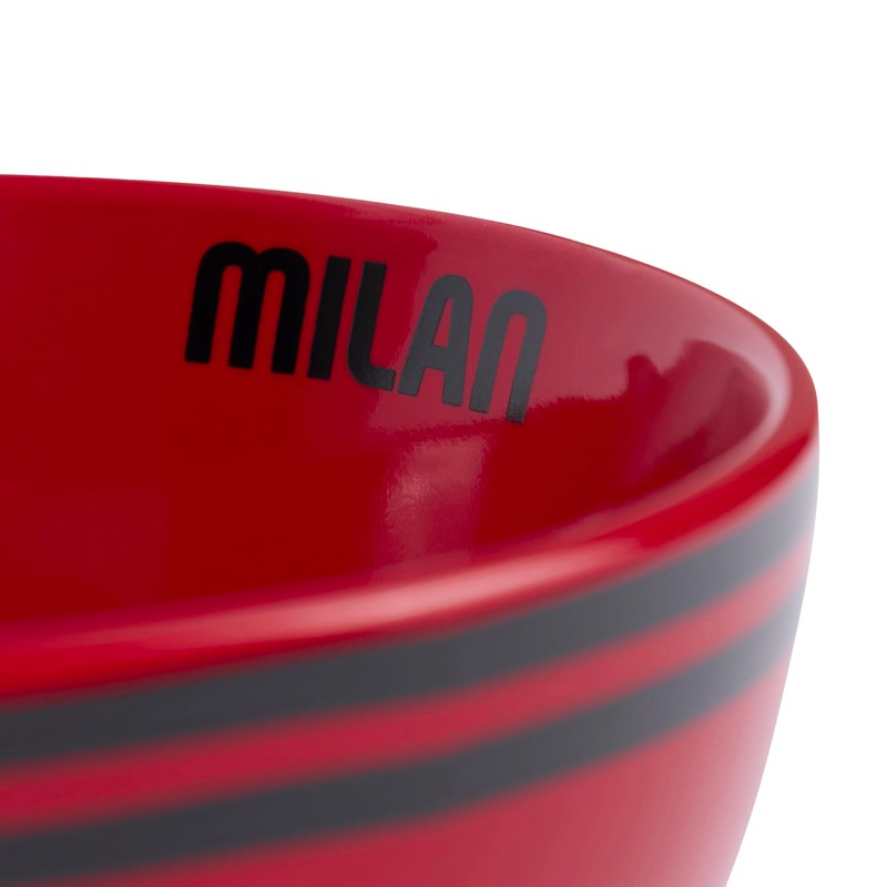 A.C. Milan - Ciotola per Colazione, Prodotto Ufficiale, Rosso, TU