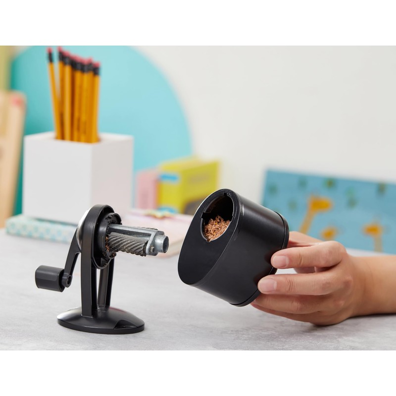 Bostitch Office Wall Mount Manual Pencil Sharpener, 8 Hole Dial,