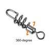 PATIKIL Corkscrew Swivel Snap, 10 Pack 61lb Stainless Steel Quick