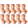 PATIKIL 3/8" ID 0.8mm Thick Copper Solder Fitting Copper Fittings