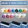 Everest Media Solutions 90° Angled CAT6 Keystone Jack in Grey
