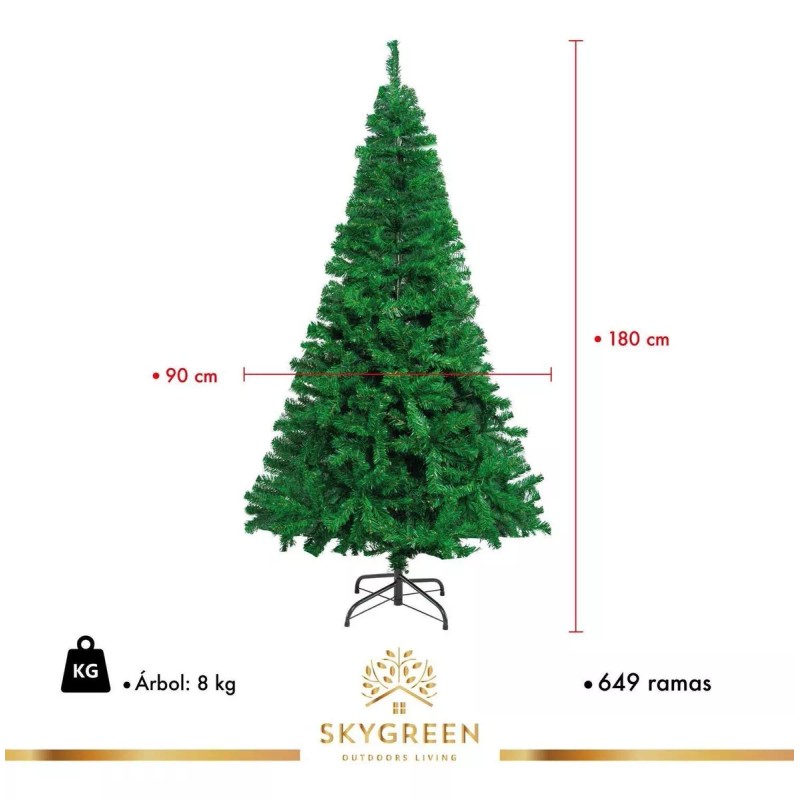 Kingshouse Arbol De Navidad Pino Artificial 1.80m