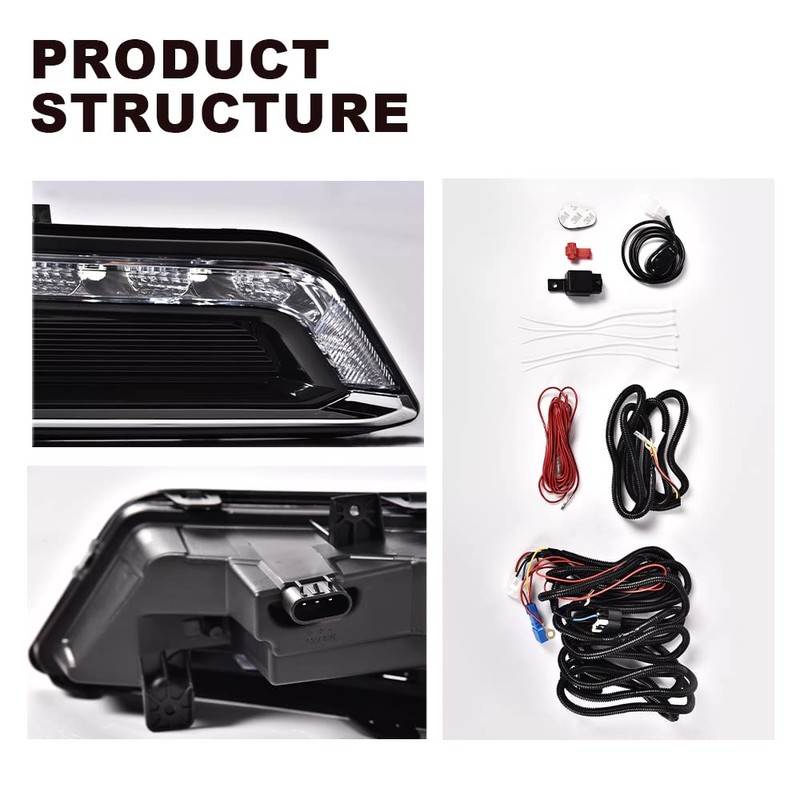PIT66 Front Bumper LED Fog Light, Compatible with 2014-2020 Chevy