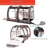 Mispace Portable Twin Compartment Show House Cat Cage/Condo - Easy