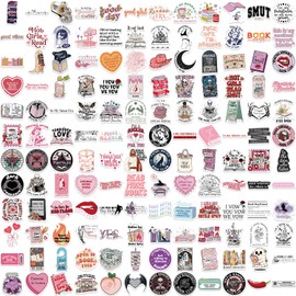 Bifarde 150Pcs Romance Book Stickers - Reading & Bookish Vinyl Decals for Water Bottles, Laptops, Tablets - Library Stickers for Readers, Teachers, Teens, Adults, Booktok & BookClubs