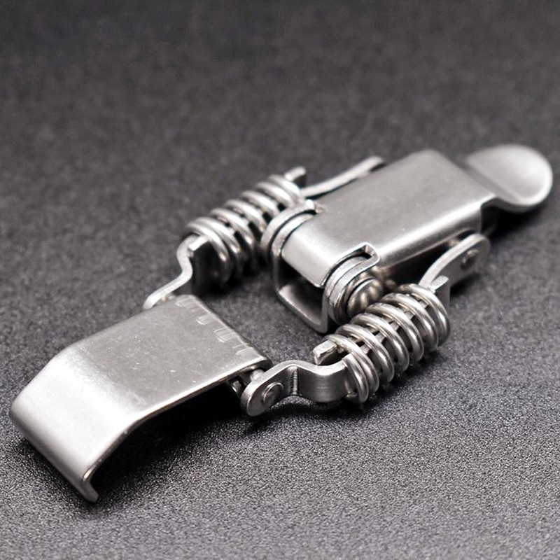2/4 PCS Cabinet Lock Box Hasp Case ，Integrated Stainless Steel