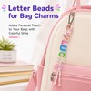 78 Pcs Colorful Chunky Letter Beads with 6mm Hole, Cute