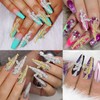 12 Pcs Diamonds Gun Nail Charms, MIKIMIQI Alloy Gun Nail