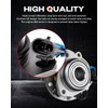 KAX 513124 Front Wheel Hub and Bearing Assembly 2Pcs for
