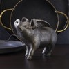 Elements 7.28x3.35x5.51 Inch Resin Silver Winged Pig Tabletop Decor