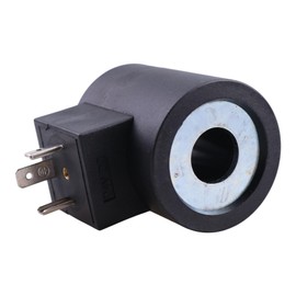 Demfec 24VDC Solenoid Valve Coil With 3 Prong DIN Connector Compatible with Hydraforce 10/12/16/38/58 Series 5/8”Hole Replaces 6359412 2440210520 7017444 88253519 6356024