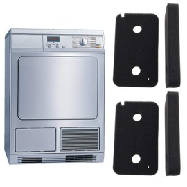 SING F LTD 4 Pcs Sponge Foam Filter Tumble Dryer Foam Filter Compatible with Miele 9499230 Edition 111 T8860WP T8861WP T8873WP T8861WP Heat Pump Dryer Dryer