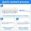 Sweezwon 3/8" Quick Connect Push-to-Connect Water Line Fittings Kit for